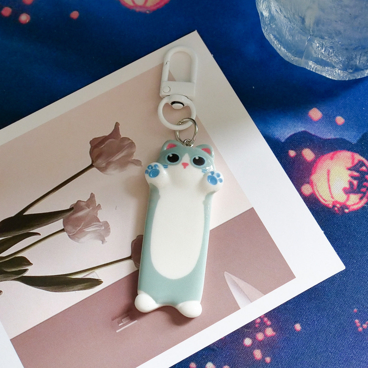 Wholesale Plastic Cute Cat Keychain Cartoon Bag Charm for Everyday Use