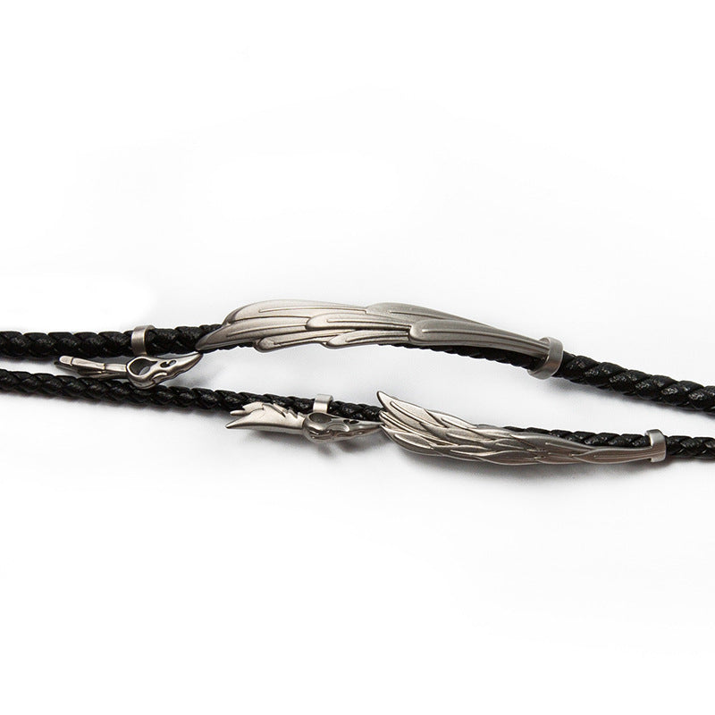 Wholesale Feather Braided Alloy Bracelet ACC-BT-FuSu002