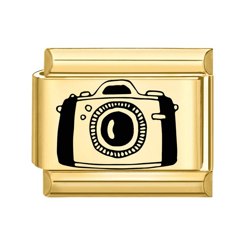 Wholesale Italian Charm Bracelet 9mm DIY Splicing Creative Pattern Stainless Steel Composable Bracelet