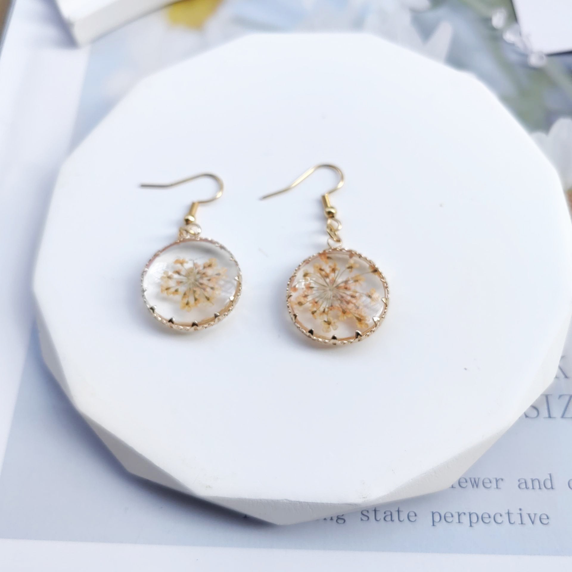 Wholesale Acrylic Flower Earrings ACC-ES-Mindin001