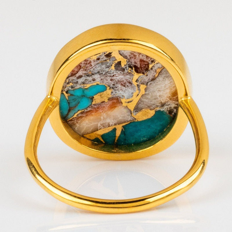Wholesale Gold Plated Geometric Simple Women' s Ring - Boutique Resale Fashion Accessory