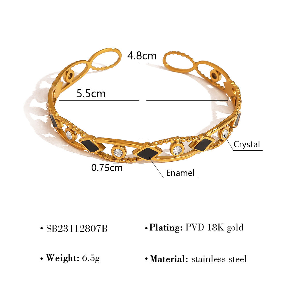 Wholesale Titanium Steel Stacked Bracelet suit