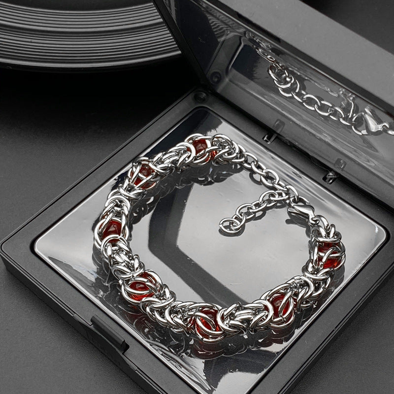 Wholesale Wave Chain Titanium Steel Bracelets ACC-BT-Hexin004