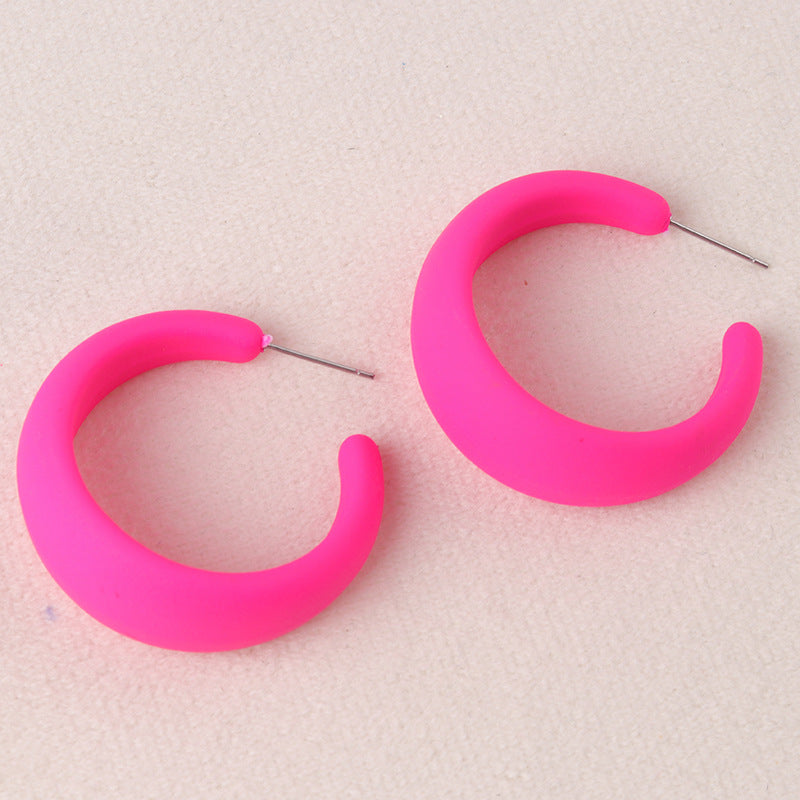Wholesale  Colorful Candy Color Exaggerated Earrings