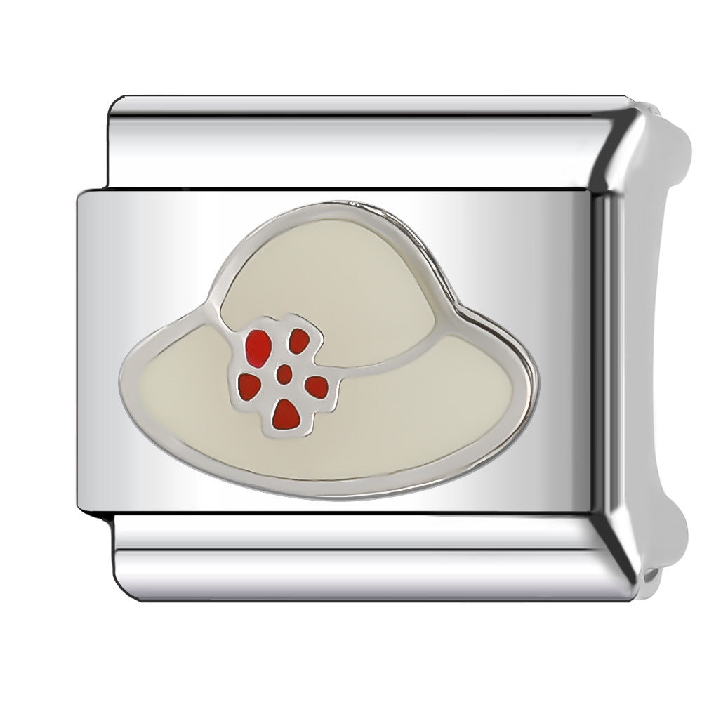 Wholesale Italian Charm Bracelet 9mm DIY Splicing Creative Pattern Stainless Steel Composable Bracelet