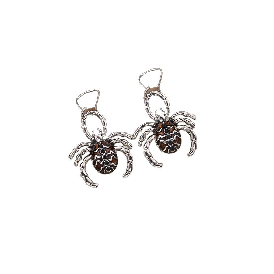 Wholesale Zinc Alloy Electroplated Gunmetal Black  Pendant Earrings Gothic  Style Fashion Jewelry Accessory For Women
