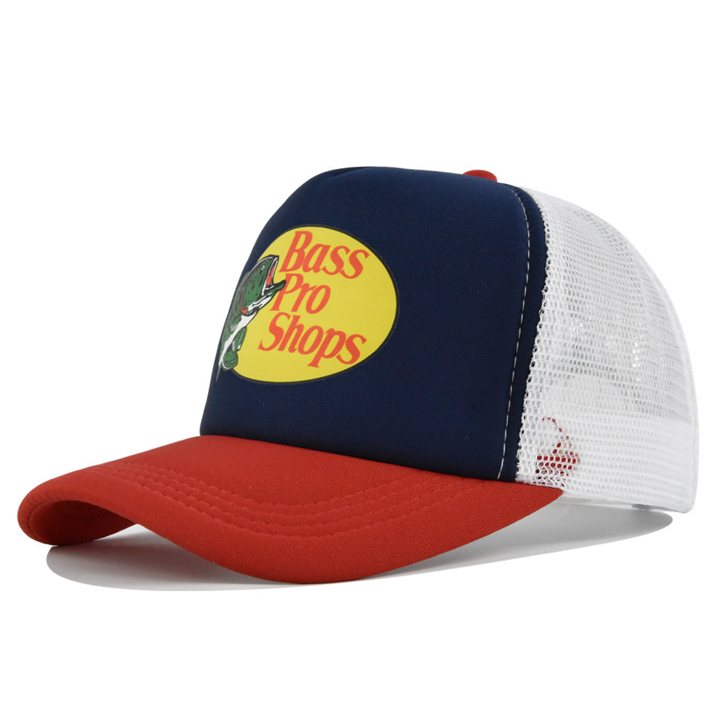 Wholesale Printed fish silk screen cap summer net Hat