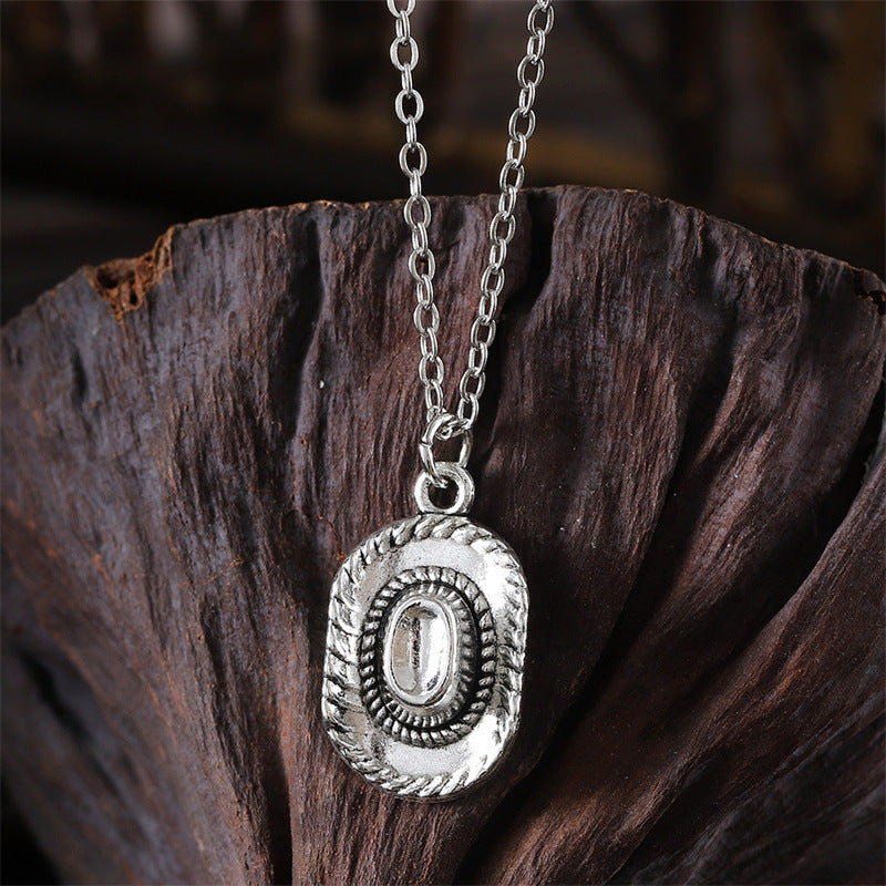 Wholesale  Western Cool Punk Denim Style Necklace