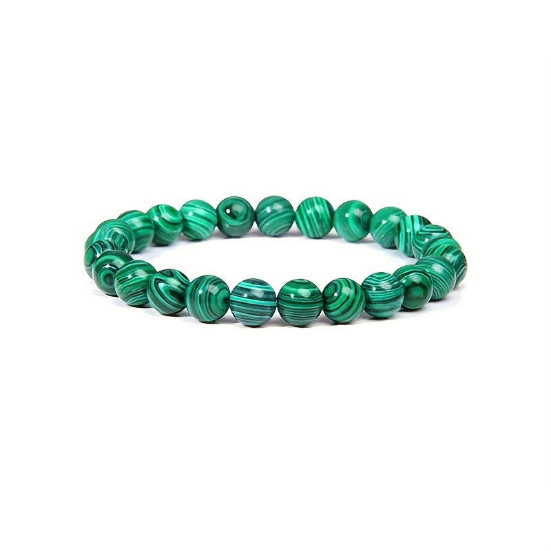 Wholesale 8mm men' s tiger eye stone beaded bracelet black stone obsidian white pine bracelet