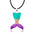 Wholesale mermaid tail jewelry suit clavicle chain earrings