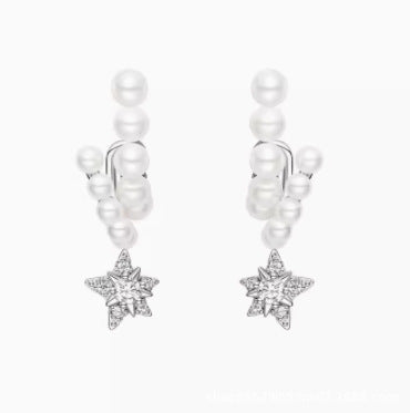 Wholesale shooting star simple earrings ear clip