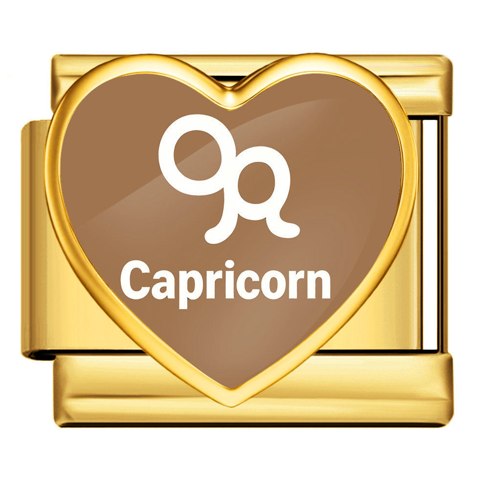 Wholesale Stainless Steel Heart 12 Zodiac Contion DIY Chain Links For Bracelet Watchband Jewelry Accessory