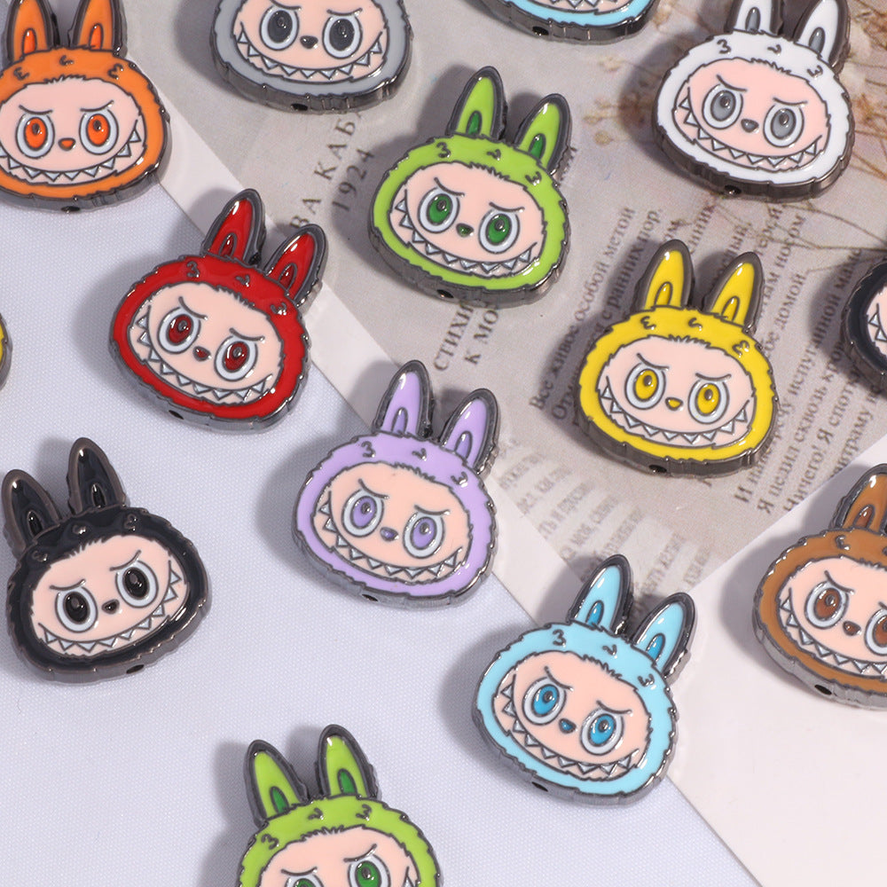 Wholesale 10pcs  Alloy Cute Cartoon Beads DIY Bead Accessories