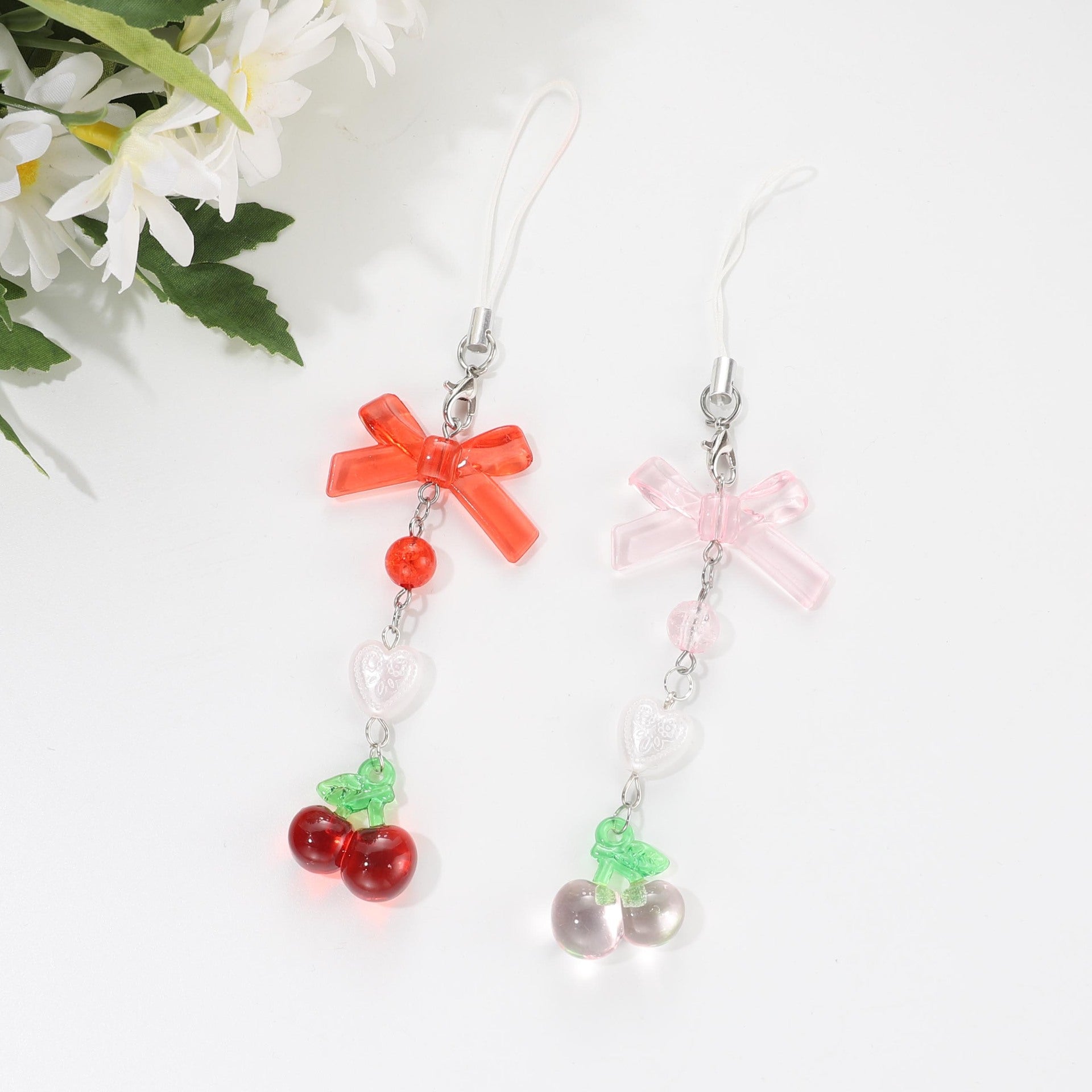 Wholesale Cherry Phone Chain Keychain