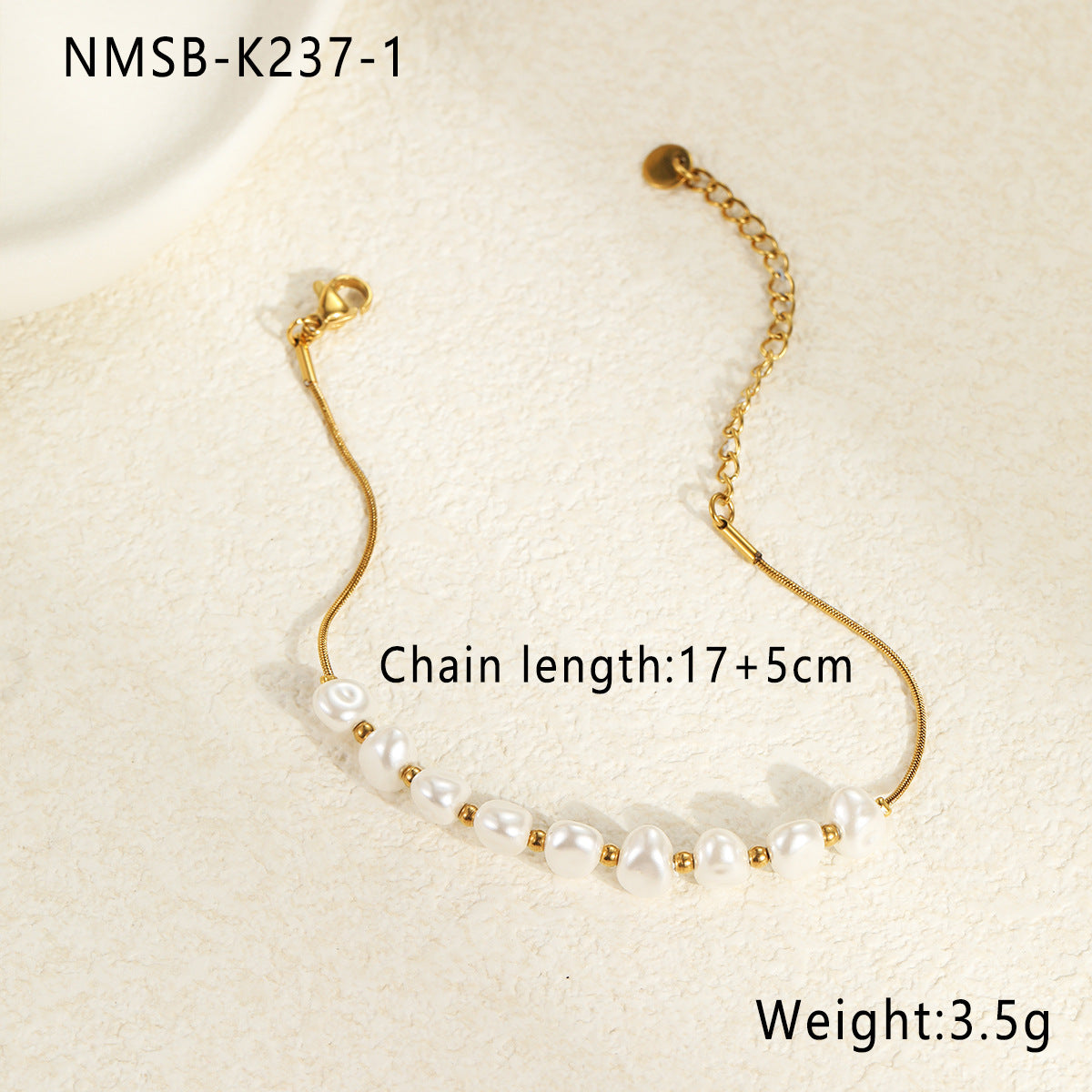 Wholesale  Pearl Stainless Steel Bracelet  Jewelry