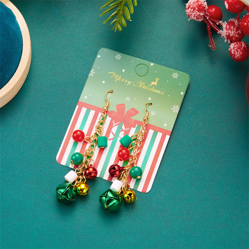 Wholesale Christmas Colorful Bell Earrings ACC-ES-YingHao011