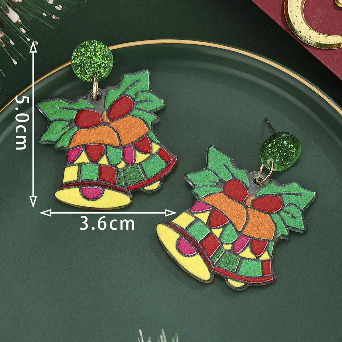 Wholesale Christmas bell earrings