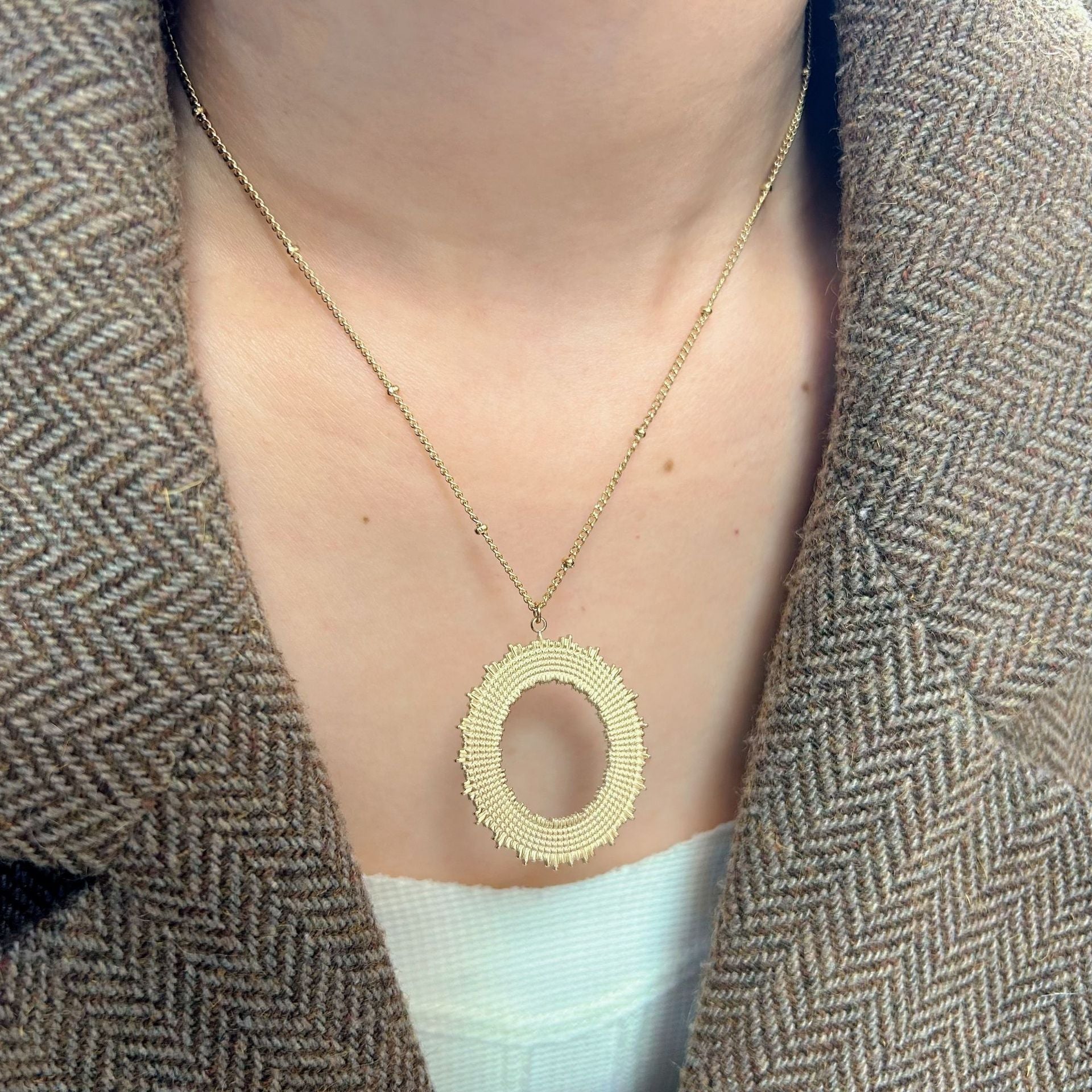 Wholesale Stainless Steel Geometric Pendant Necklace