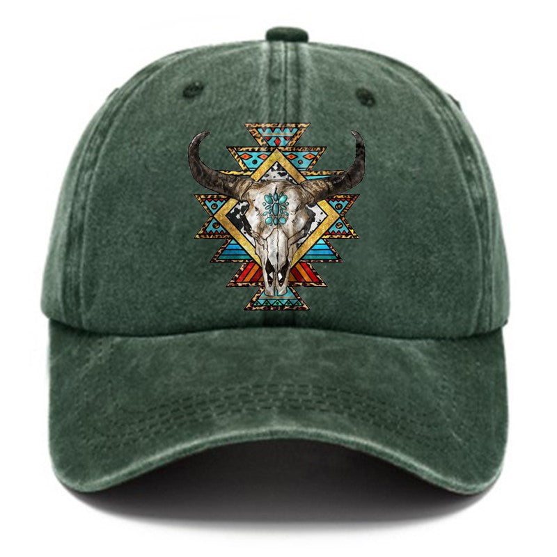 Wholesale Printed Hats Distressed Dad Hats Retro Baseball Caps Vintage Western Style Aztec ACC-HT-ZhuoDun001