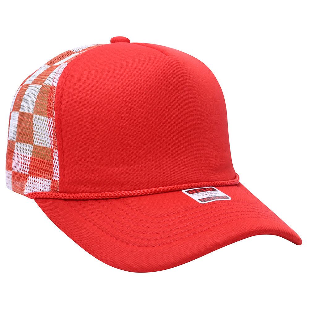 Wholesale Pink Plaid Cow Print Baseball Cap