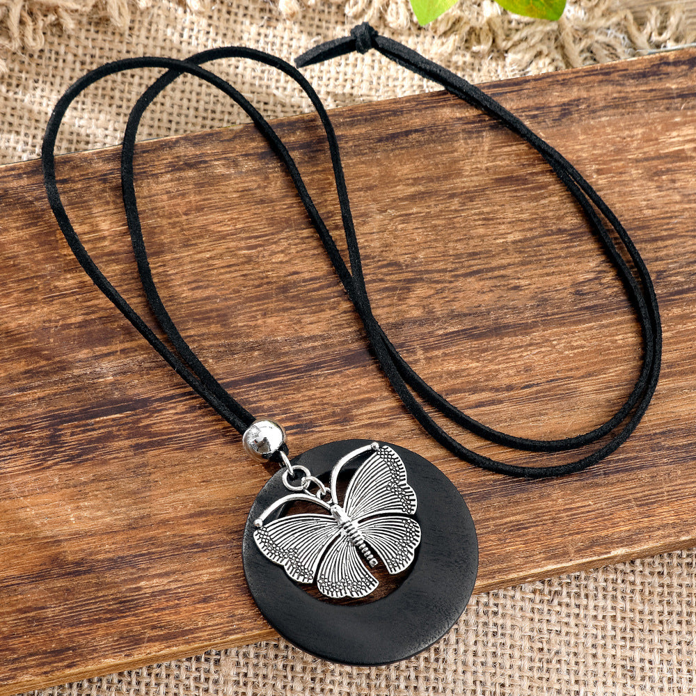 Wholesale Ethnic Style Long Sweater Chain Necklace Retro Artistic Fashion Jewelry Gift