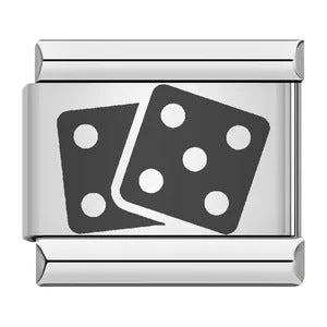 Wholesale  Italian Charm Bracelet 9mm DIY Splicing Removable Board Game Stainless Steel Composable Bracelet