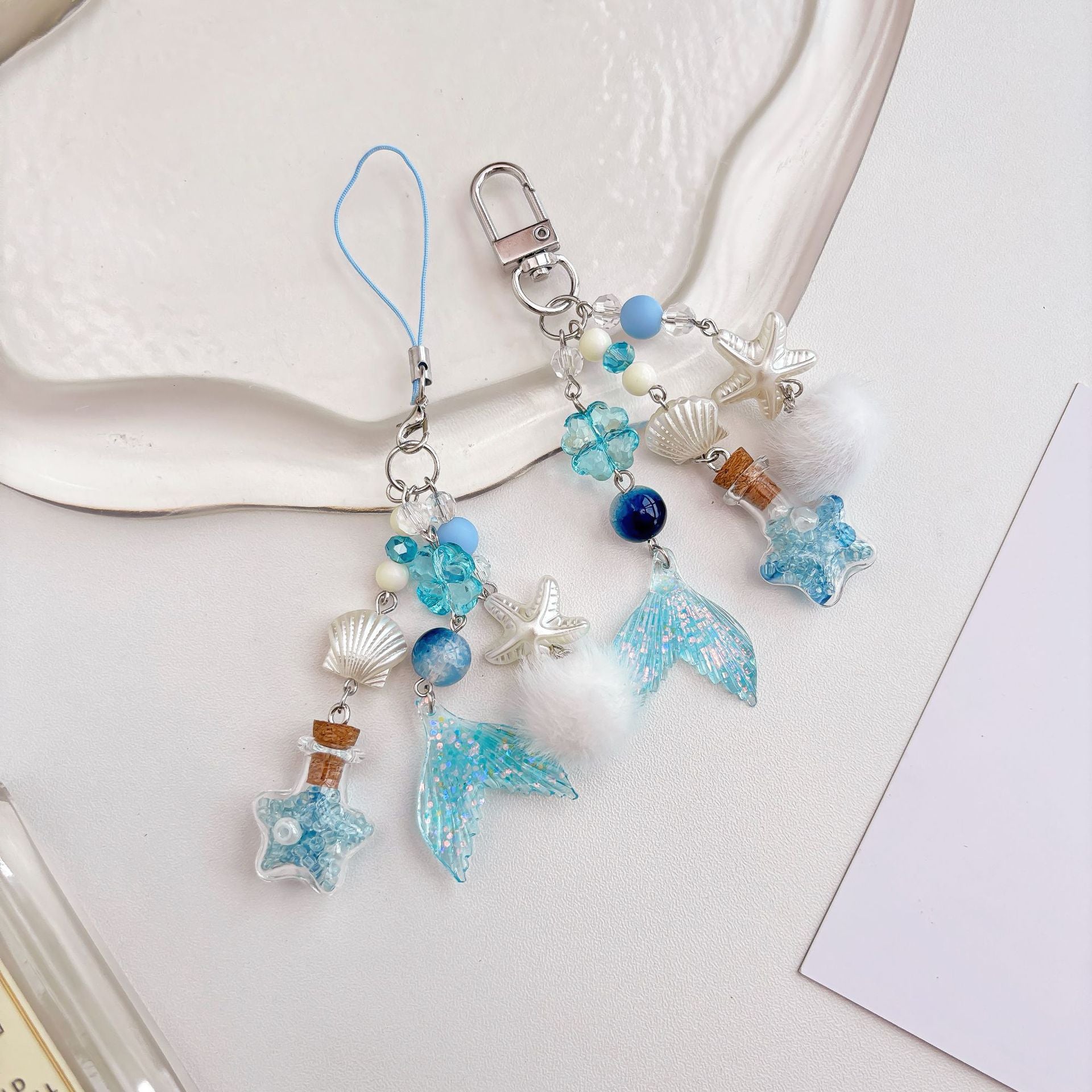 Wholesale  ocean drifting bottle keychain