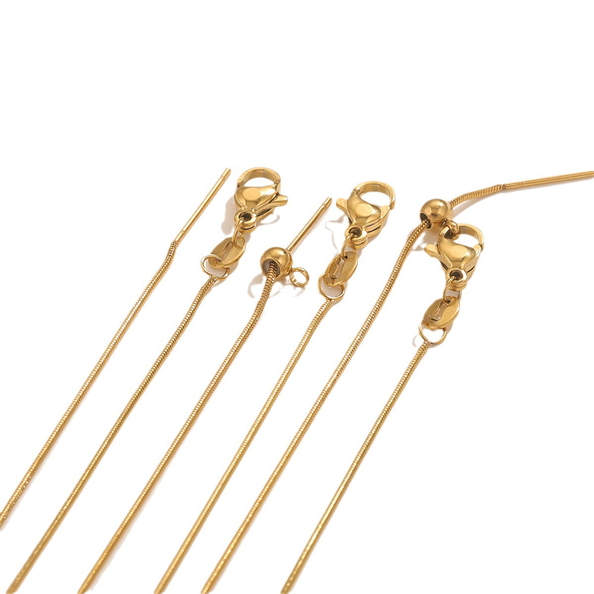 Wholesale 45cm titanium steel  adjustable necklaces