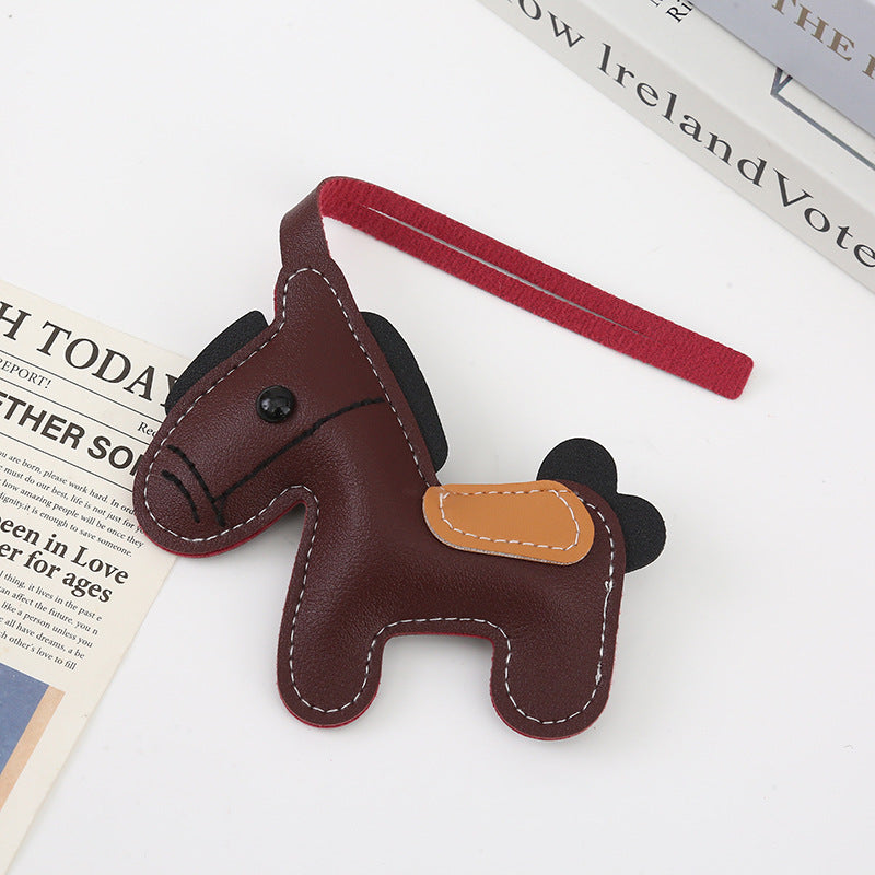Wholesale Pu Leather Pony Bag Decoration Pendant Keychain