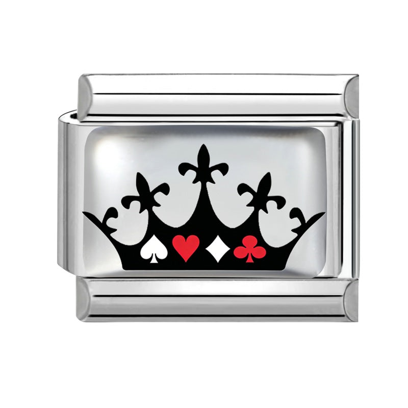 Wholesale Stainless Steel Poker Element DIY Modular Bracelet Accessory Jewelry Supply