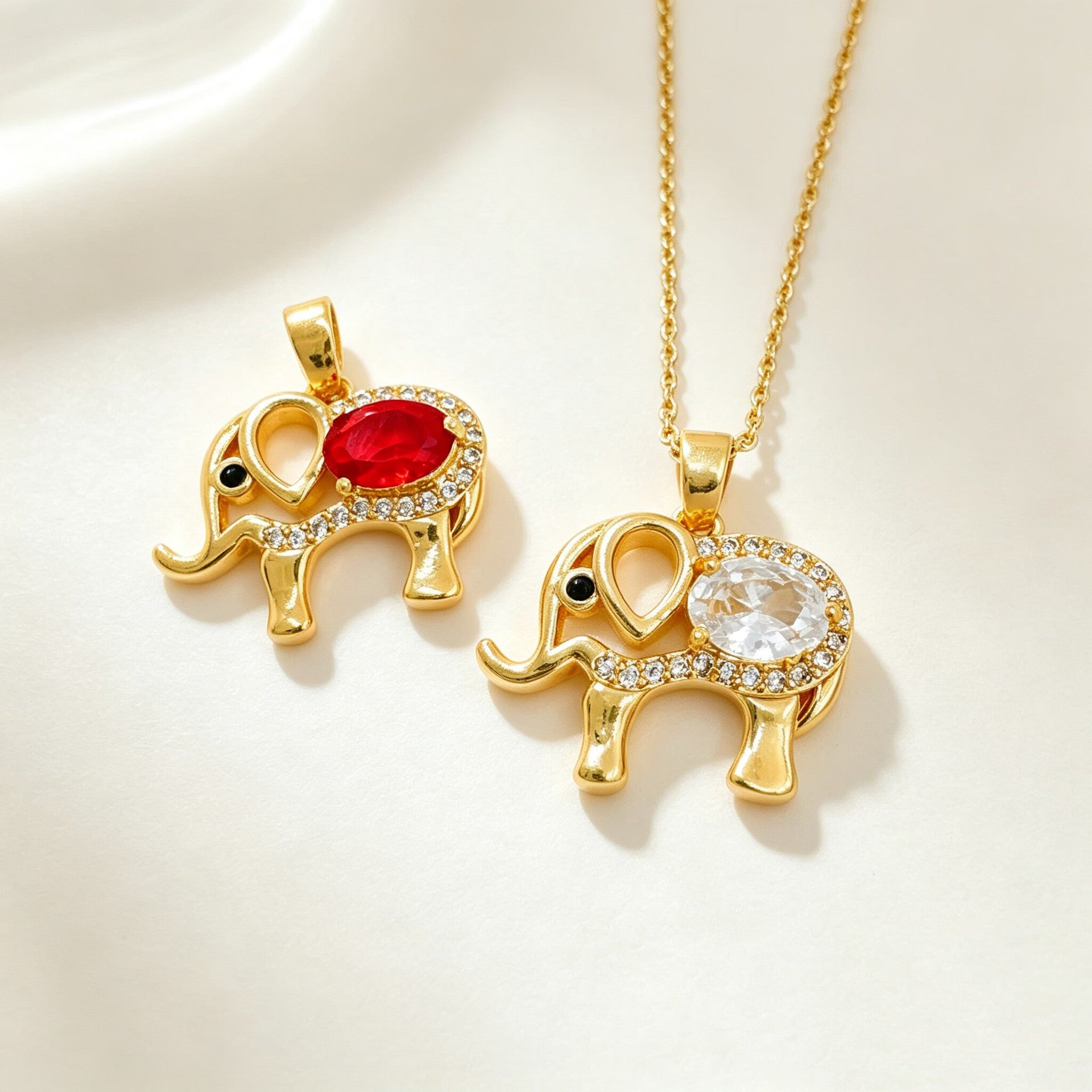 Wholesale Stylish Elephant Pendant Necklace