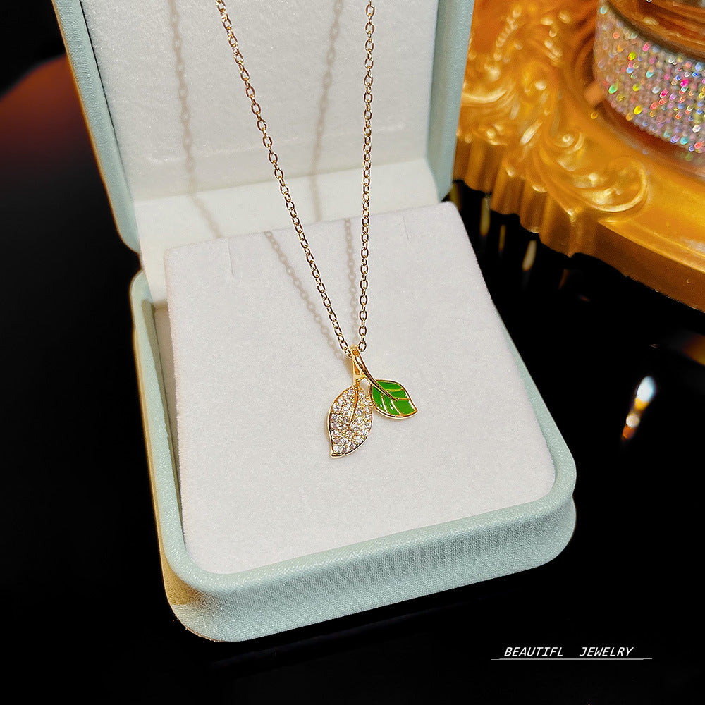 Wholesale Micropaved Zirconia Clavicle Chain Titanium Steel Necklaces Choker Necklace ACC-NE-Xiyue005