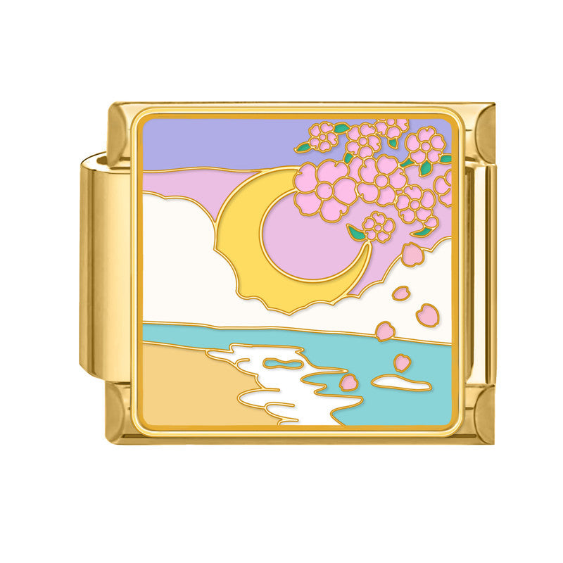 Wholesale 9mm Italian Charm Starter Bracelets DIY Flower Series Stainless Steel Composable Bracelet