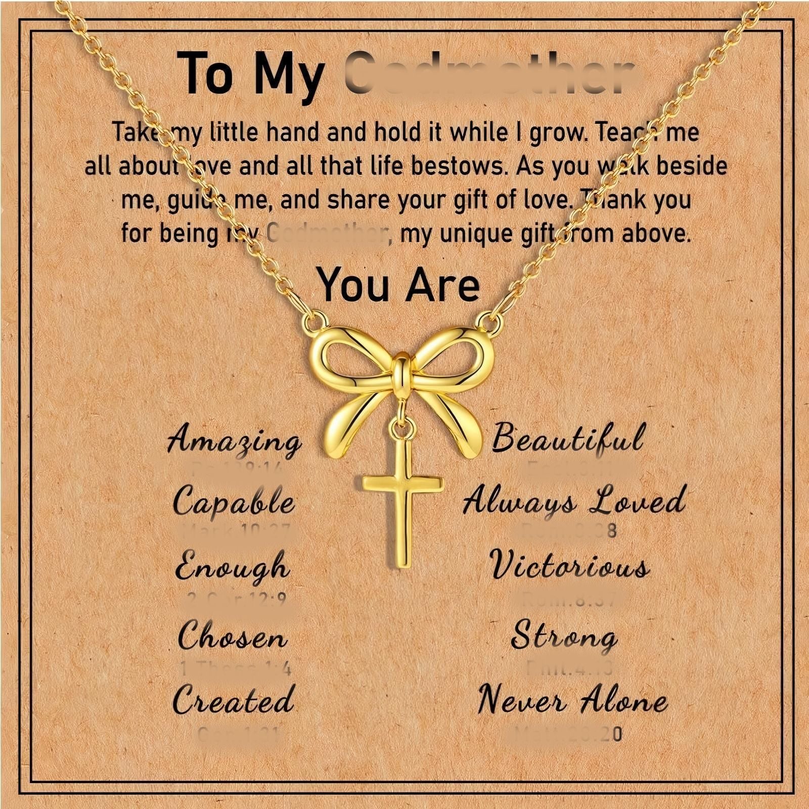 Wholesale Bow Cross Necklace Alloy Gold Color O Chain Fashion Jewelry Accessory Gift for Women