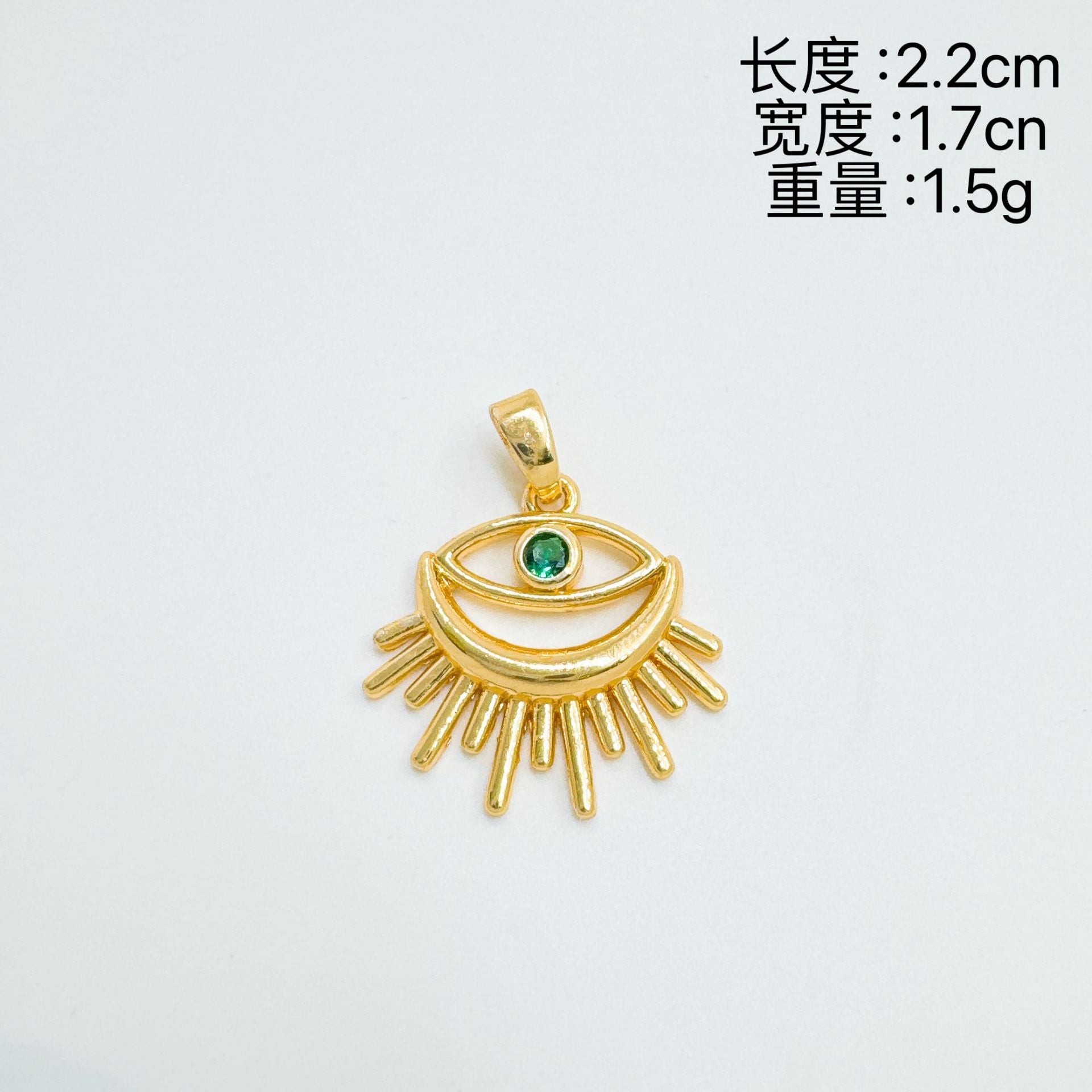 Wholesale Evil Eye Pendant Necklace,  Copper Electroplated,  Fashion Accessory for Women