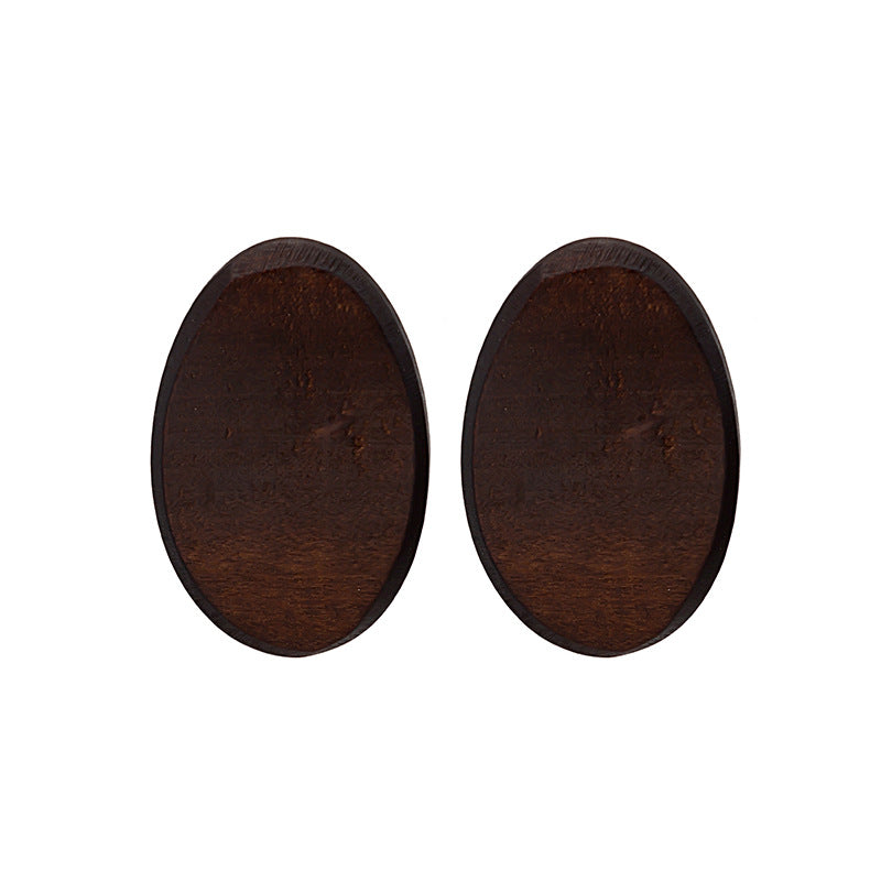 Wholesale Retro Geometric Wood Exaggerated Water Drop Hollow Bohemian Earrings