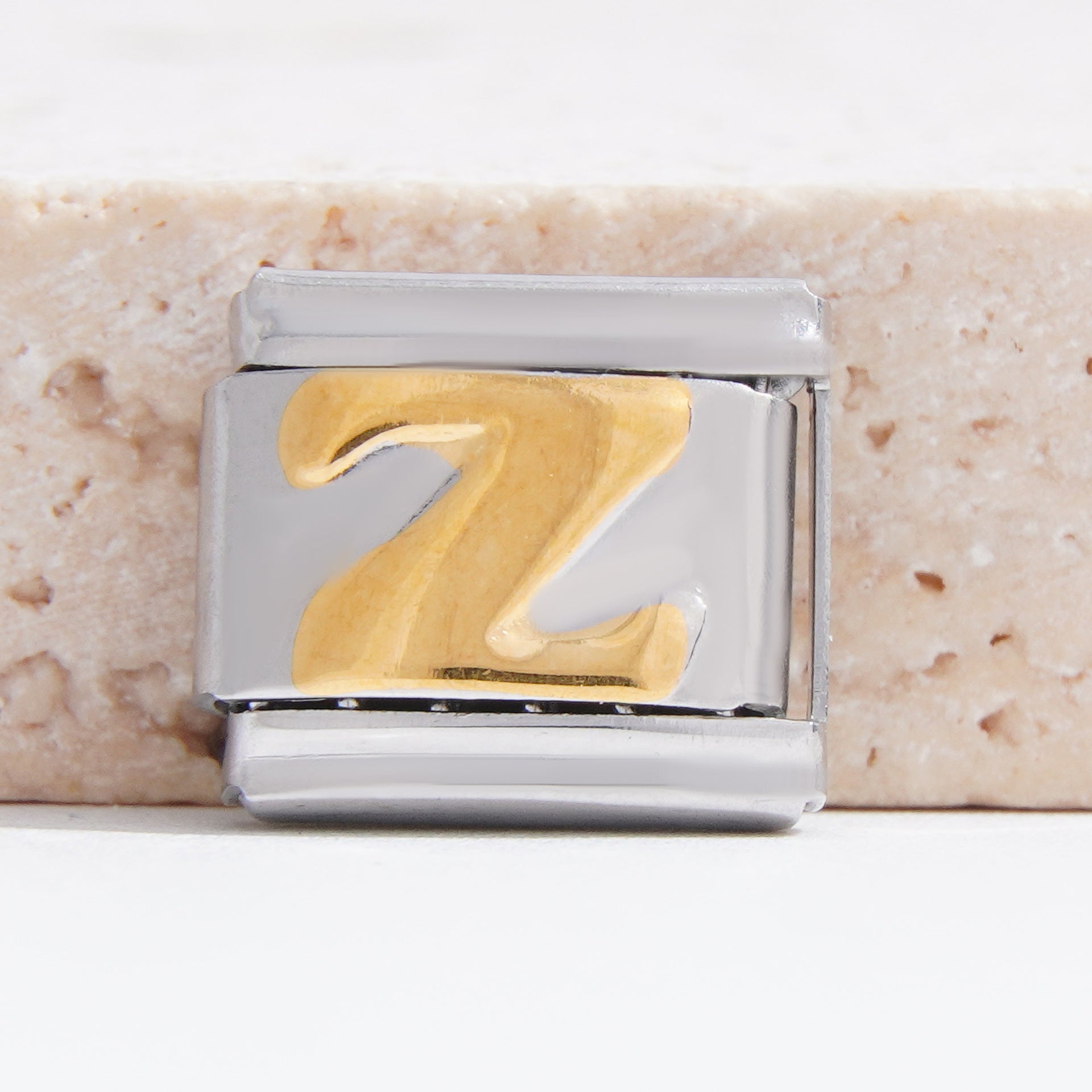 Wholesale Italian Charm Bracelet 9mm DIY Splicing English Alphabet Series Stainless Steel Composable Bracelet