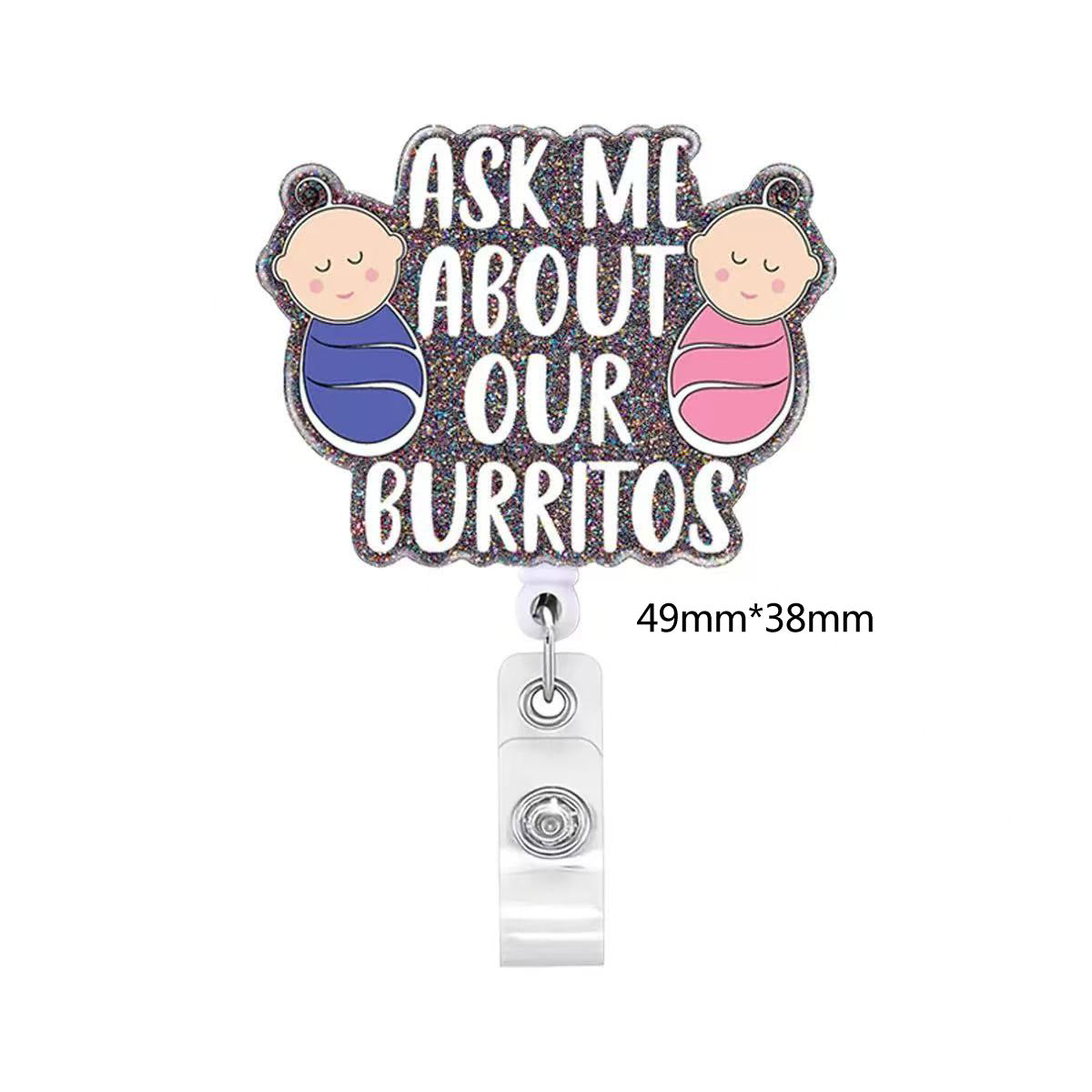 Wholesale acrylic DIY patches Badge Reels