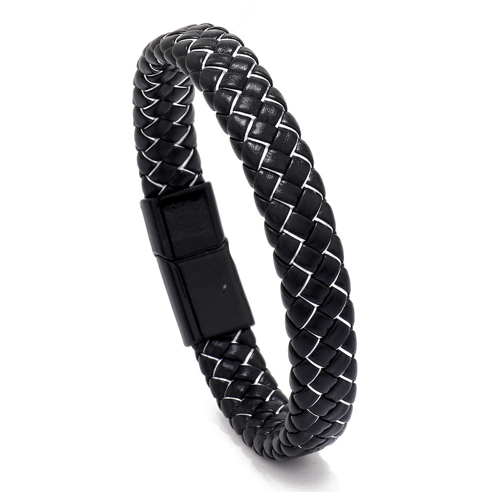 Wholesale 2PCS Leather braided bracelet