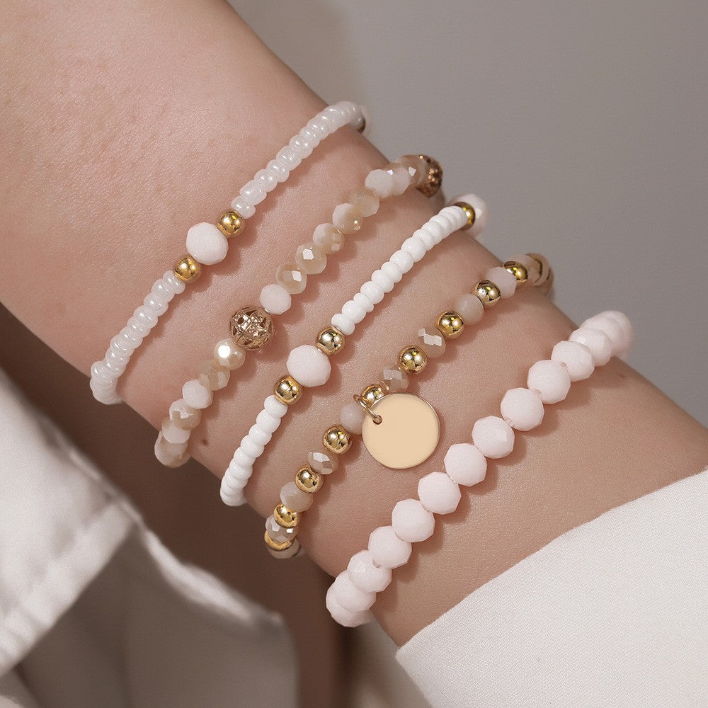 Wholesale Bohemian Summer Stackable Seed Bead Bracelet Colorful Beach Gift Fashion Accessory