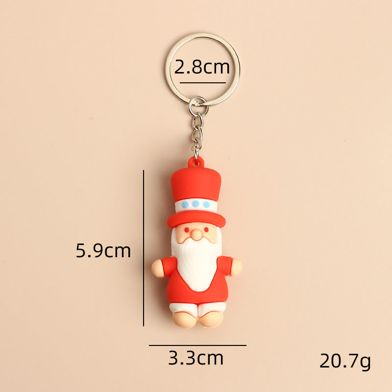 Wholesale Christmas Cute Cartoon Santa Claus Keychains ACC-KC-HongAo002