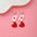 Wholesale Valentine's Day personality pink  fashion earrings