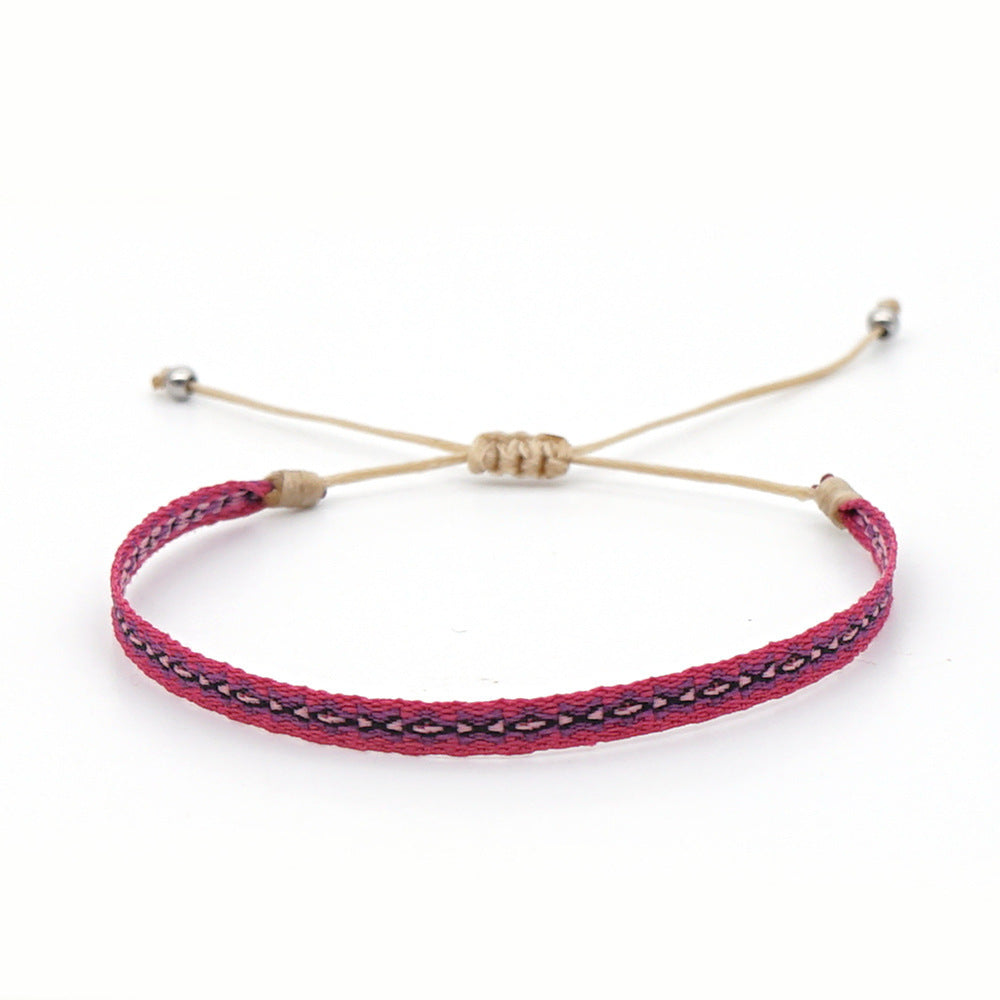 Wholesale Boho Ethnic Style Webbing Handmade Braided Bracelet Bohemian Miyuki ACC-BT-Qiqi004