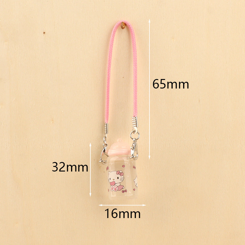 Wholesale Cute cartoon mini bottle pendant doll accessories