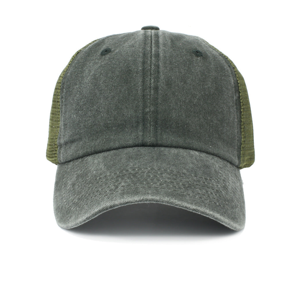 Wholesale Vintage Washed Cotton Breathable Mesh Sun Protection Baseball Cap Fashion Accessory Gift
