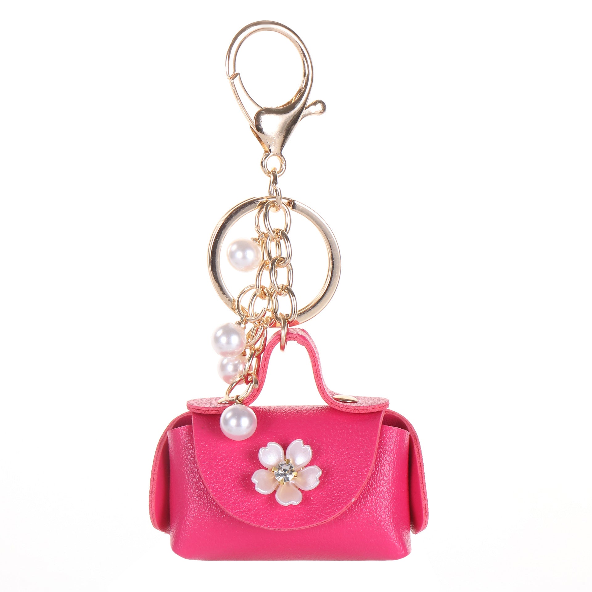 Wholesale Black Leather Keychain Coin Purse Korean Style Car Key Bag Charm Gift