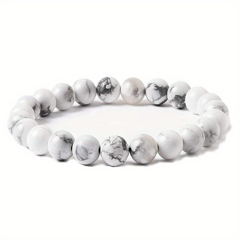 Wholesale 8mm men' s tiger eye stone beaded bracelet black stone obsidian white pine bracelet