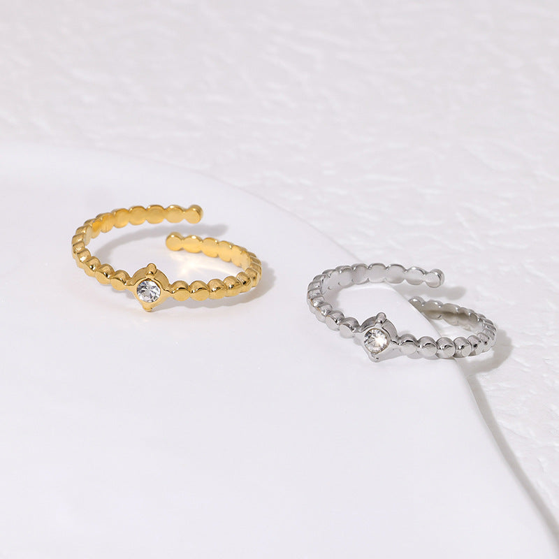 Wholesale Stainless Steel Rings Open 18K Gold Plated Rings ACC-RS-Manguo004