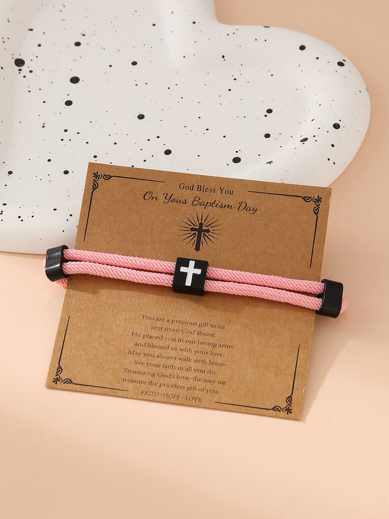 Bracelet de corde à main réglable en alliage en gros simple