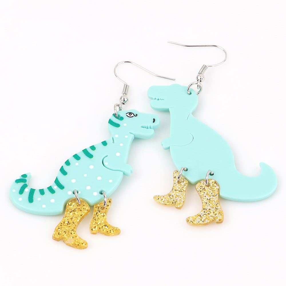 Wholesale  dinosaur earrings cute retro funny  earrings